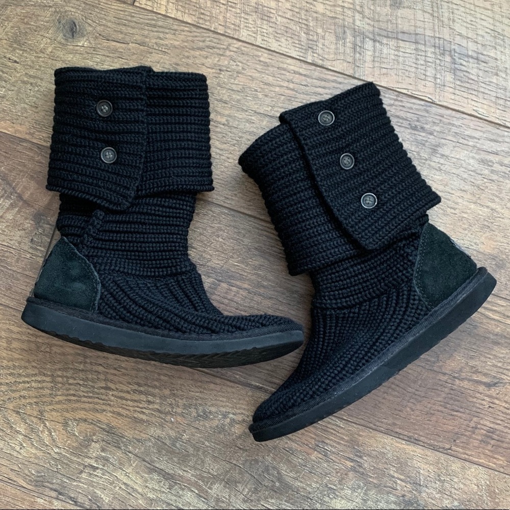 ugg classic cardi sweater boots
